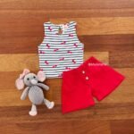 Printed Crop Top & Twill Shorts - Image 4