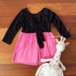 Full Sleeve Lace Dress With Bow - Image 4