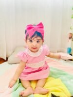 Frill Sleeve Checked Dress