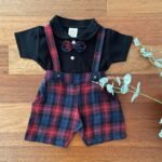 Plaid Suspender & Tee - Image 2