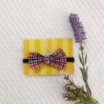 Checkered Bow Headband - Image 3