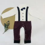 Mock Suspender Onesie - Image 3