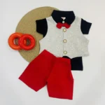 Printed Waistcoat & Twill Shorts - Image 3