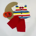 Printed Waistcoat & Twill Shorts - Image 4