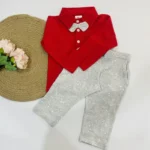 Full Sleeve With Bow & Pants - Image 2