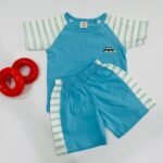 Regain Striped Tee  Shorts - Image 4