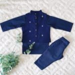 Printed Silk Bundi & Kurta Set - Image 4