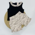 Frill Neck Top & Shorts - Image 2