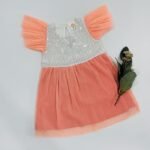 Frill Sleeve Sequin Soft Net Dress - Image 4