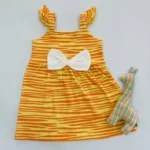 Frill Sleeve Bow Dress - Image 4