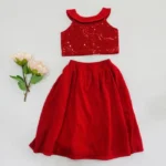 Sequin Crop Top & Full Soft Net Skirt - Image 4