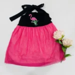 Flamingo Back Tying Net Dress - Image 9