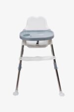 3 in 1 Bobo White Baby Dining Chair with Footrest and Tray - Image 3