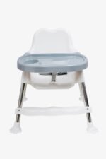 3 in 1 Bobo White Baby Dining Chair with Footrest and Tray - Image 6