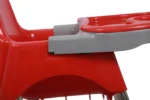 3 in 1 Spotty Baby Dining Chair with Footrest & extra tray, Red-Grey Combo - Image 6