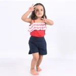 Cold Shoulder Top & Twill Shorts - Image 7