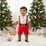 Santa Suspender & Collared Tee