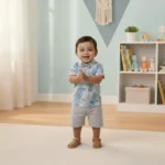 Polo Tee with Bow & Twill Shorts