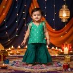 Top Tying Brocade Top and Sharara