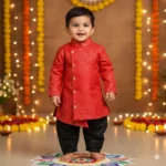 Brocade Silk Kurta & Dhoti Pants