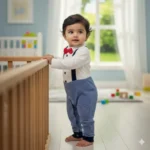 Mock Suspender Onesie