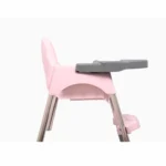 3 in 1 Bobo Pink Baby Dining Chair with Footrest and Tray - Image 5