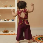 Chanderi Bow Top and Palazzos - Image 6