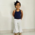 Back Tying Lace Crop Top & Flared Pants - Image 4