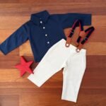 Poplin Full Sleeve Shirt & Suspender Pants - Image 8