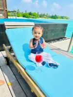 Back Tying Lace Crop Top & Flared Pants - Image 3