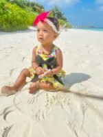 Printed Jumpsuit with Bow - Image 3