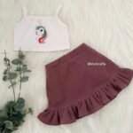 Unicorn Crop Top & Loop Knit Skirt - Image 3