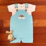 Rainbow Romper & Striped Tee - Image 2