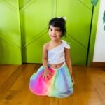 Satin Crop Top & MultiColour Soft Net Skirt - Image 2