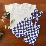 Checkered Loop Knit Suspender & Tee - Image 2