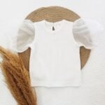 Organza Puff Sleeve Top - Image 3