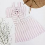 Woven Bow Tying Top & Skirt Co Ord Set - Image 2