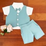 Linen Waistcoat & Shorts with Poplin Shirt - Image 4