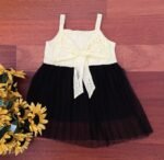 Lace Dress with Bow & Pleated Soft Net - Image 3