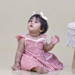 Checkered Sweetheart Hakoba Lined Dress - Image 6