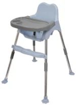 3 in 1 Bobo Blue Baby Dining Chair with Footrest and Tray - Image 13
