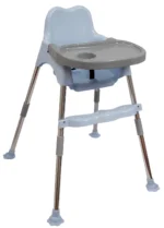 3 in 1 Bobo Blue Baby Dining Chair with Footrest and Tray - Image 12