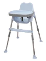 3 in 1 Spotty Baby Dining Chair with Footrest & extra tray, Light Blue-Grey Combo - Image 13