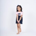 Mini Bow Puff Sleeve Dress