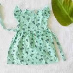 Frill Sleeve Dress with Waist Tie - Image 6