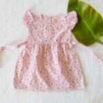 Frill Sleeve Dress with Waist Tie - Image 2