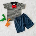 Striped  Bow Tee & Grindie Shorts - Image 4