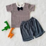 Striped  Bow Tee & Grindie Shorts - Image 2