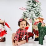 Tartan Bow Full Sleeve Onesie - Image 2