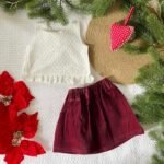 Lace Top and Corduroy Skirt - Image 2